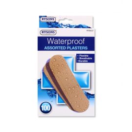 Waterproof Assorted Plasters 100pk